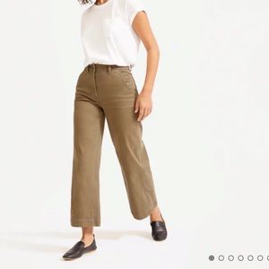 Everlane Wide Leg Crop Sz 16 NWT Ochre